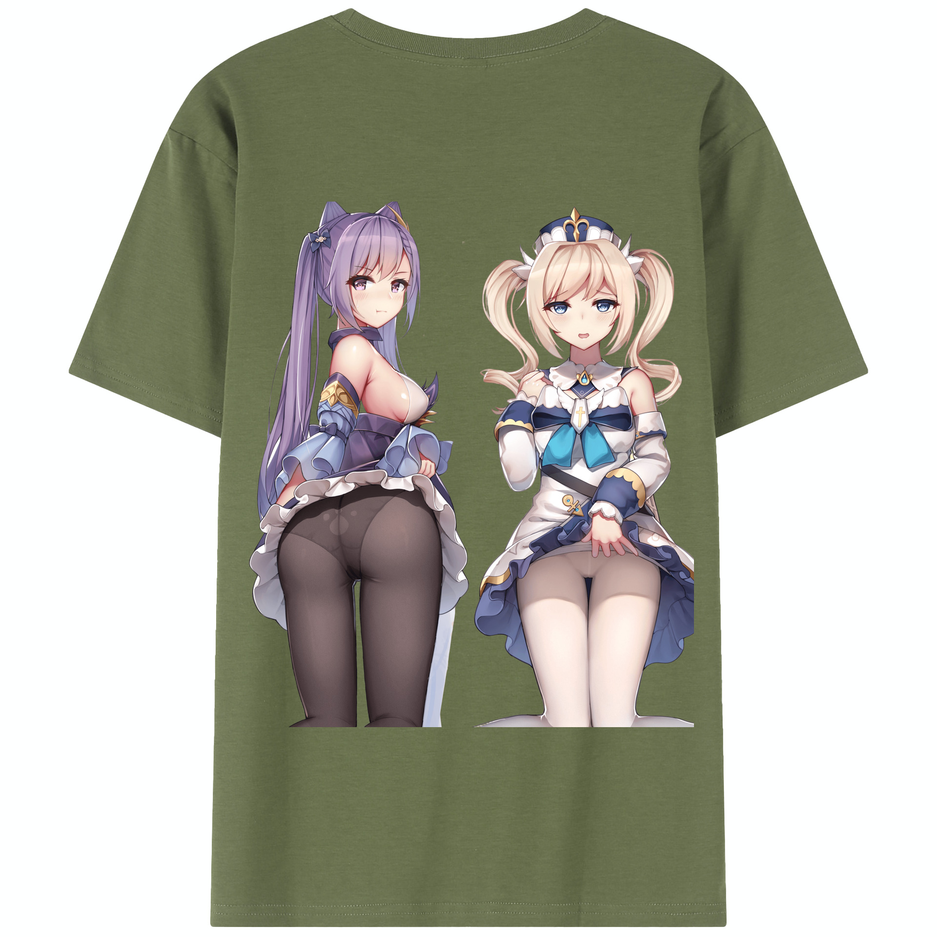 げんし神 刻晴 こくせい genshin Kokusei 綿100％半袖Tシャツ（背面プリント）